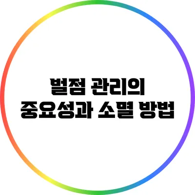 벌점 관리의 중요성과 소멸 방법