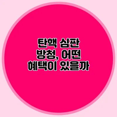 탄핵 심판 방청, 어떤 혜택이 있을까?