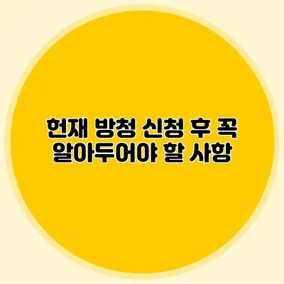 헌재 방청 신청 후 꼭 알아두어야 할 사항